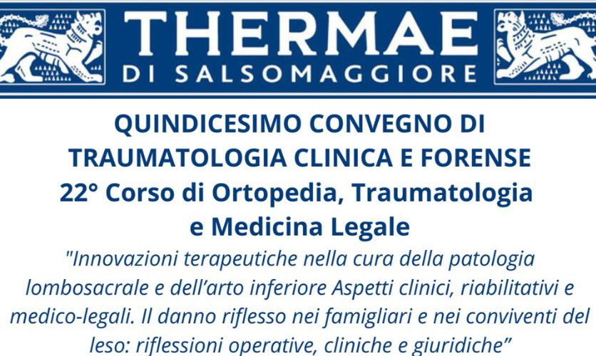 Ortopedici e Giuristi a confronto sulla responsabilità sanitaria – Salsomaggiore Terme 21-22 novembre 2025